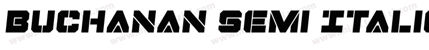 Buchanan Semi Italic Semi Italic字体转换